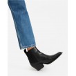 Faux Leather Lace Up Ankle