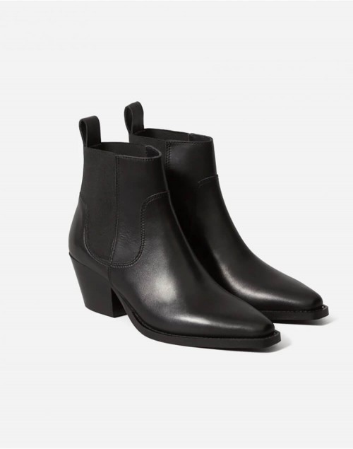 Faux Leather Lace Up Ankle